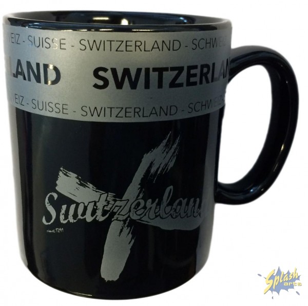 Swiss Cross mug black
