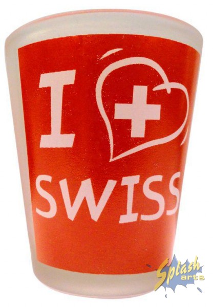 Verre à liqueur I Love Switzerland