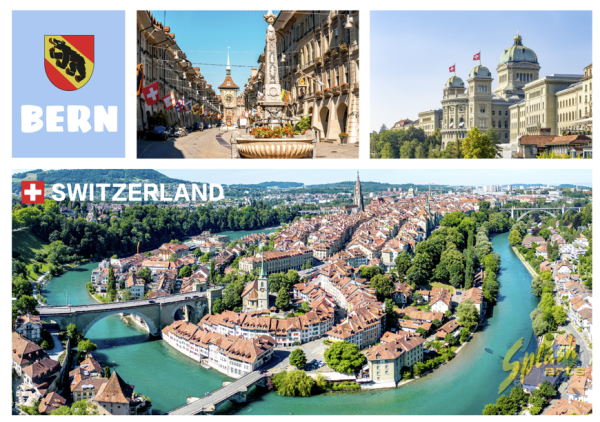 Postkarte – Bern Collage