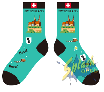 Socks – Basel Green/Black (41–46)
