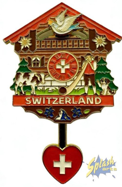 Magnet – Kuckucksuhr beweglich, Switzerland
