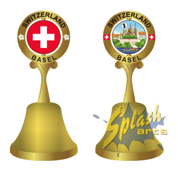 Cloche de dîner Bale or