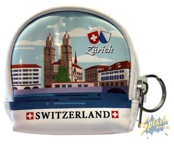 Etui Switzerland rund weiss Zürich