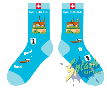 Chaussettes – Bâle Turquoise (36–41)