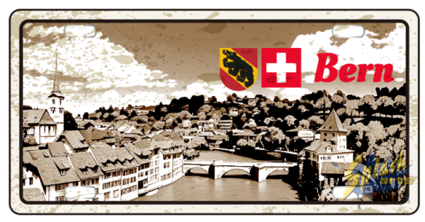 License Plate Vintage - Bern