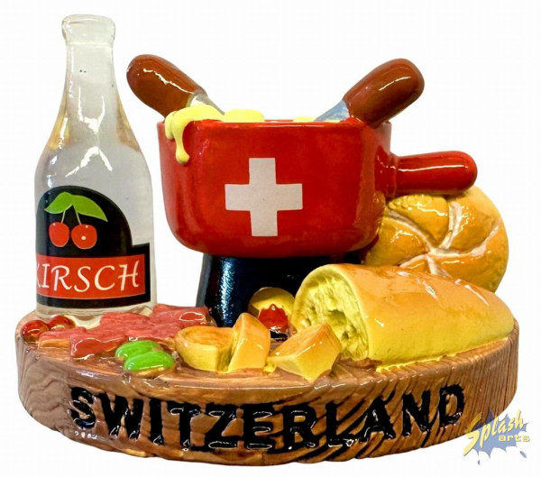 Aimant - Fondue Suisse rouge