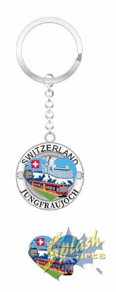 Keychain - Jungfraujoch rotating