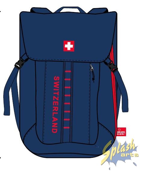Rucksack blau Switzerland