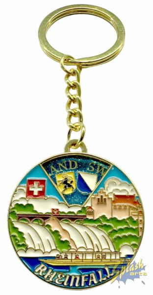 Keyring - rotating Rhine Falls motif