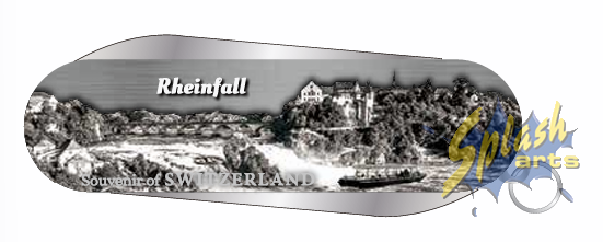 Pocket knife - key ring Rhine Falls silver small