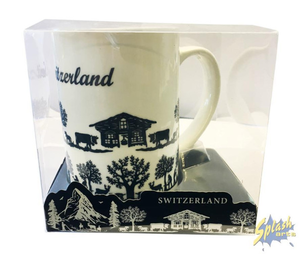 Tasse - Scherenschnitt gerade