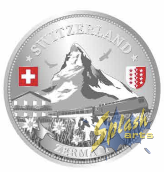 Pièce magnétique - argent, Zermatt