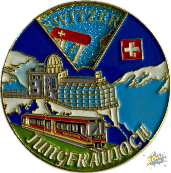 Metallmagnet - Jungfraujoch drehbar