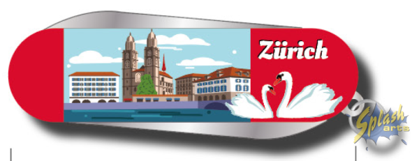 Pocket knife - key ring Zurich red