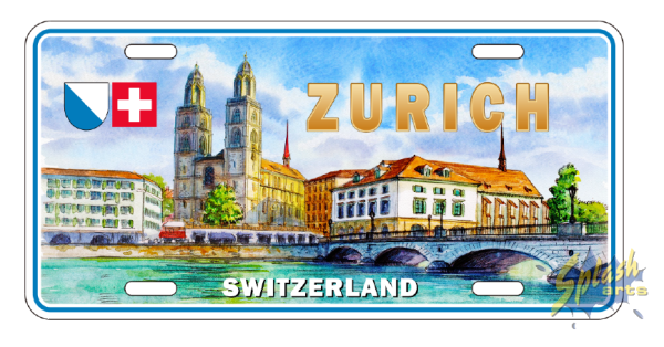 License Plate Vintage - Zürich