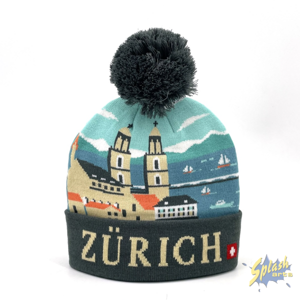 Wintermütze - Zürich, 3D farbig