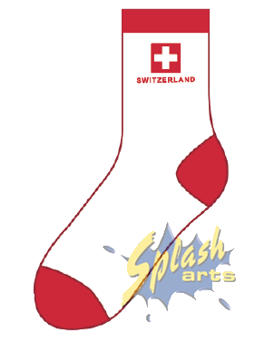 Socken – Schweiz, weiss (41–46)