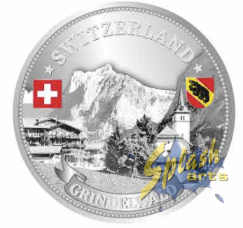 Magnetic coin - silver, Grindelwald