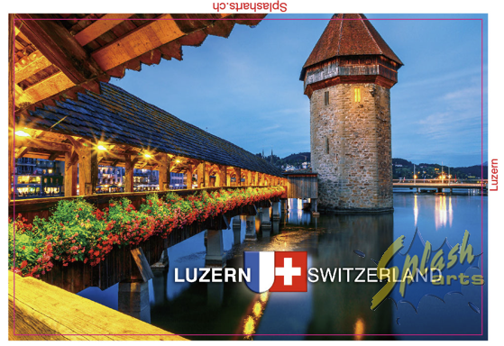 Aimant photo - Lucerne, Pont de la Chapelle