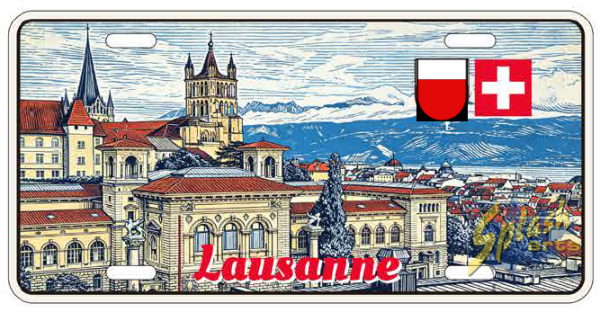 License Plate - Lausanne 1