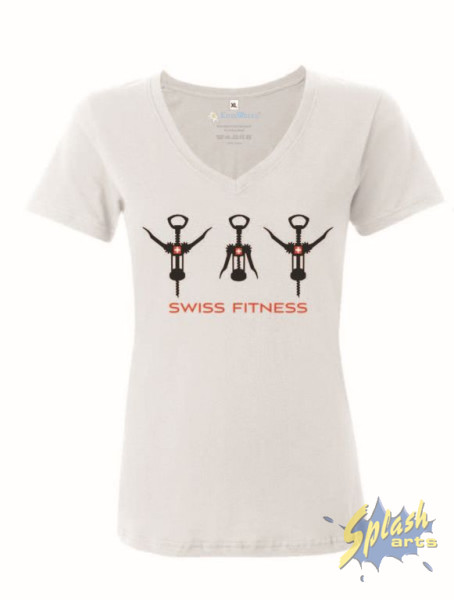 T-Shirt Swiss Fitness, Weiss