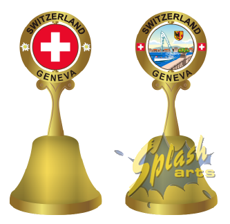 Tischglocke klein Genf, gold