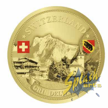 Pièce magnétique - or, Grindelwald