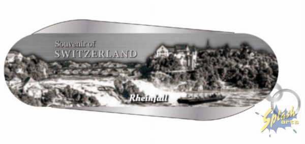 Pocket knife - key ring Rhine Falls bronze small