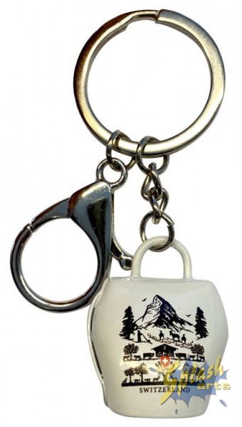 real bell key ring paper cut