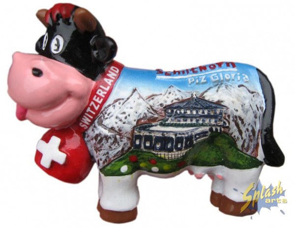 Funny cow magnet Schilthorn