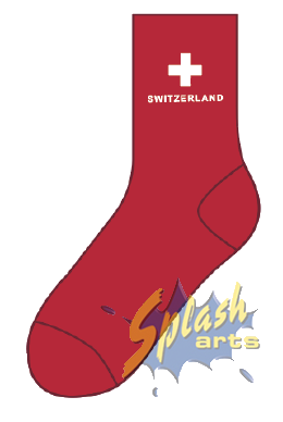 Socken – Schweiz, rot (36–41)