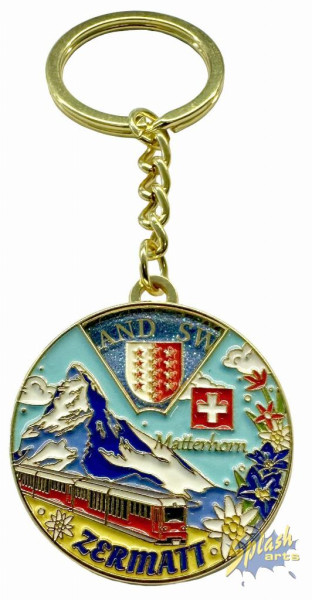 Schlüsselanhänger - drehbar Zermatt Motive