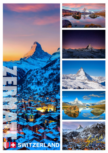 Aimant photo - Zermatt Collage 1
