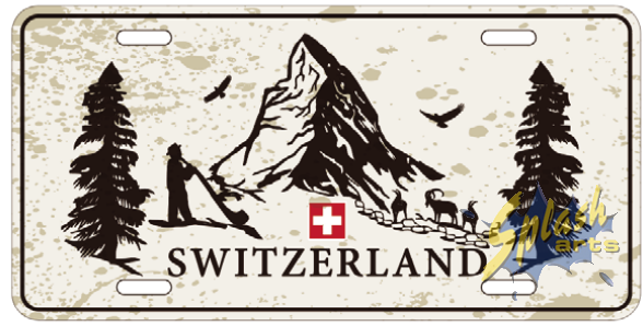 License Plate Vintage - Scherenschnitt
