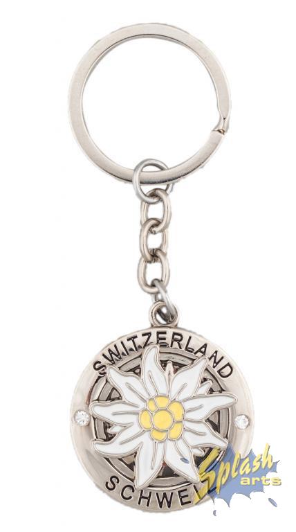 Keychain - Edelweiss | Keyring | Tool/ Keyring | Swiss Souvenirs ...