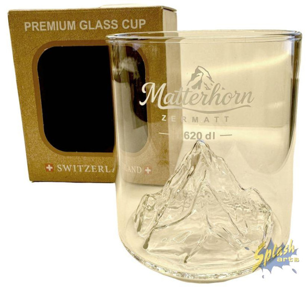 Glas Matterhorn (8.5x7.5cm)