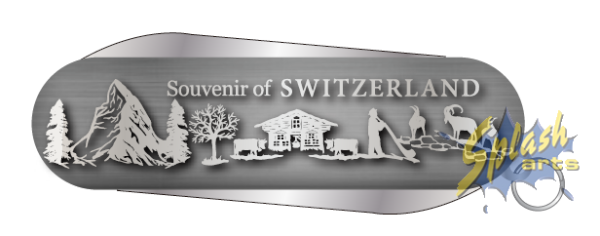 Pocket knife - key ring paper cut silver small