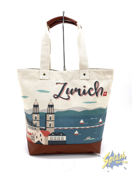 Tote Bag - PU bottom, Zürich
