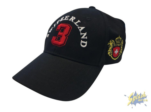 Switzerland Cap schwarz
