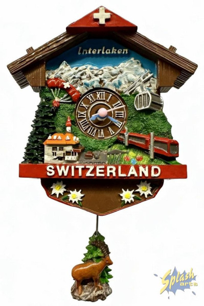 Magnet - Swiss real cuckoo clock Interlaken