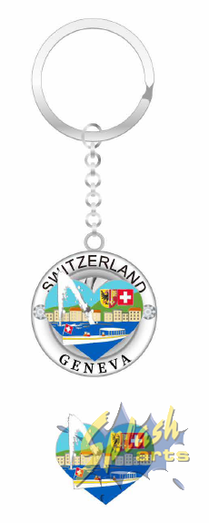Keychain - Geneva rotating