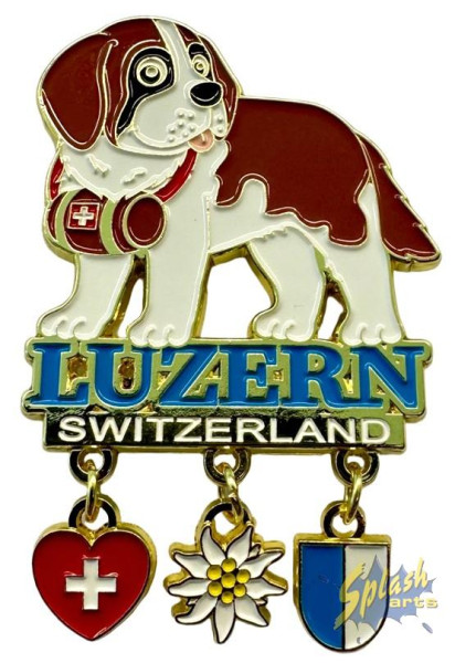 Metallmagnet - Swiss Bernhardiner Luzern