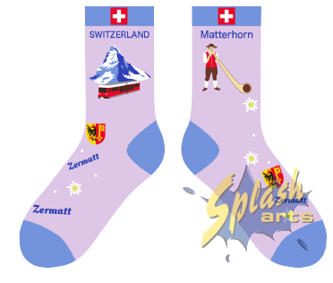 Chaussettes – Zermatt Violet (41-46)
