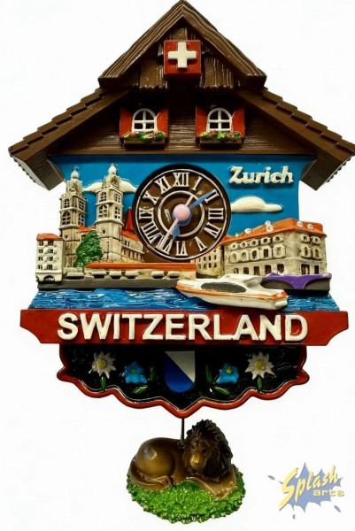 Magnet - Swiss real cuckoo clock Zurich