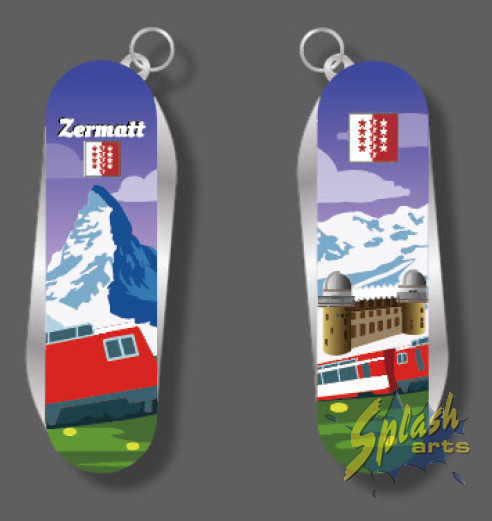 Couteau de poche - porte-clés Zermatt