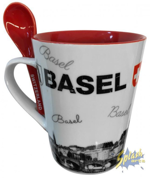 Tasse - Basel mit Löffel