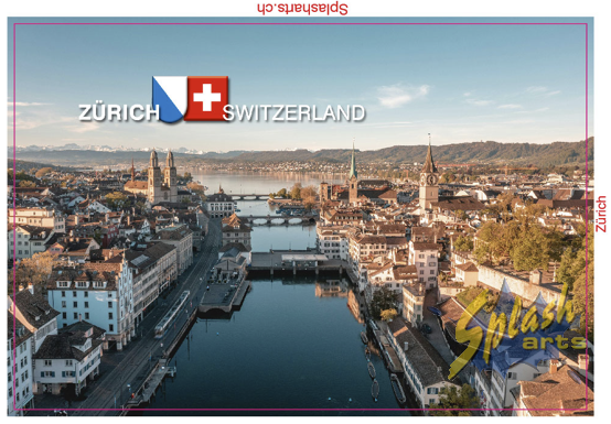 Image magnet - Zurich: Limmat, Lake Zurich and mountains