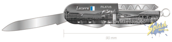 Couteau de poche - Lucerne argent