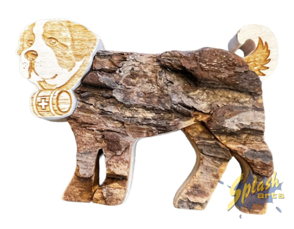 Aimant en bois - Saint-Bernard