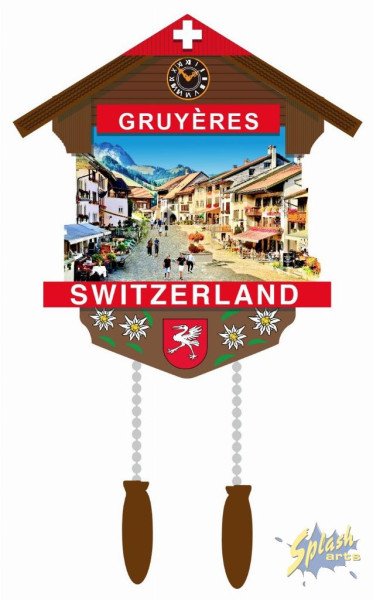 Magnet - Gruyères Bild chalet